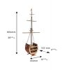 ARTESANIA LATINA 20403 Galeon San Francisco - przekrój 1/50